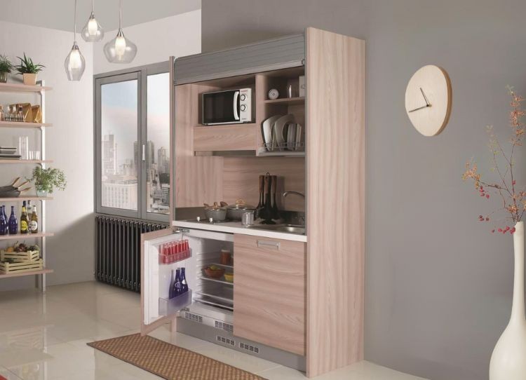 Cucina a scomparsa. Design salvaspazio.